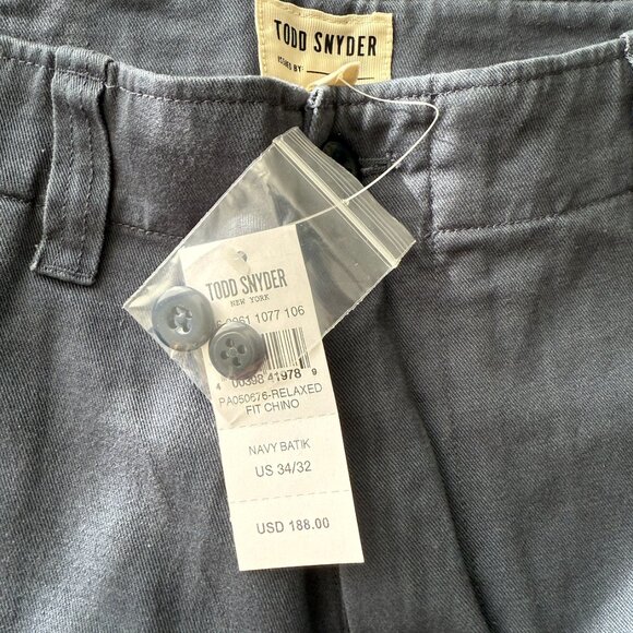 NWT Todd Snyder Relaxed Fit Chino - Picture 4 of 4